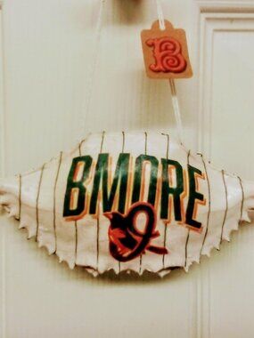 Baltimore Orioles Crab Ornament. Commemorates Fanday is Friday at the Yard!
